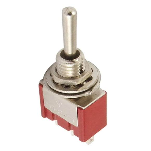 20 Amp ON-OFF-ON Action NTE Electronics 54-597 Bat Handle Toggle Switch 125V Inc. Nickel Plated Brass Actuator 1 hp SPDT Circuit Screw Terminals 